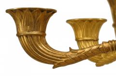  Thomiere Paris Pair of French Louis XVI Bronze Dore Column Candelabras - 4200585