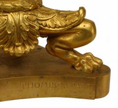  Thomiere Paris Pair of French Louis XVI Bronze Dore Column Candelabras - 4200586