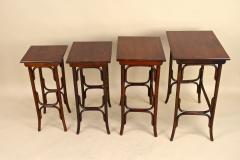  Thonet 20th Century Art Nouveau Bentwood Nesting Tables by Thonet Austria circa 1905 - 4392046