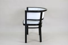  Thonet 20th Century Thonet Armchair White Leather Design by M Kammerer AT ca 1980 - 4481613