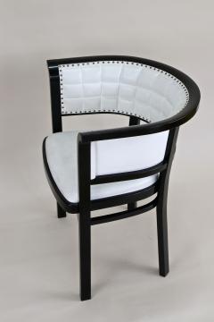  Thonet 20th Century Thonet Armchair White Leather Design by M Kammerer AT ca 1980 - 4481614