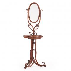  Thonet A Rare Thonet Bentwood Oak Shaving Stand Vanity with Mirror 19th C  - 4332996