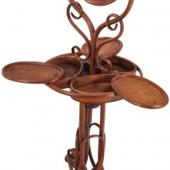  Thonet A Rare Thonet Bentwood Oak Shaving Stand Vanity with Mirror 19th C  - 4333000