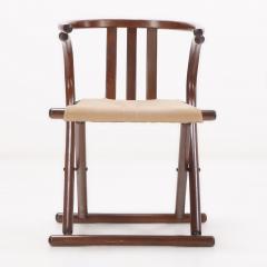  Thonet A pair of Thonet style folding sling chairs having downswept arms  - 3572517