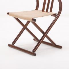  Thonet A pair of Thonet style folding sling chairs having downswept arms  - 3572520