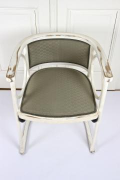  Thonet Art Nouveau Thonet Armchairs by Josef Hoffmann White Lacquered AT ca 1905 - 3404298