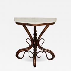  Thonet Bentwood Console Table with Marble Top - 3048359