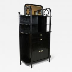  Thonet Black Art Nouveau Display Cabinet by Josef Hoffmann for Thonet AT ca 1905 - 3445951