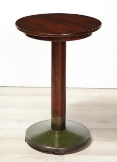  Thonet Center Table with Brass and Leather Base - 1973908