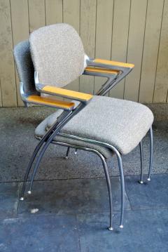  Thonet Four Aluminum and Chrome Thonet Armchairs from the Bonanza Casino circa 1970 - 570483