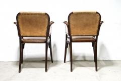  Thonet Pair Of 20th Century Art Nouveau Bentwood Armchairs by Thonet Austria ca 1904 - 3364378