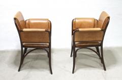  Thonet Pair Of 20th Century Art Nouveau Bentwood Armchairs by Thonet Austria ca 1904 - 3364380