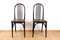  Thonet Pair Of Art Nouveau Thonet Chairs by Josef Hoffmann 1st edition CZ ca 1906 - 3372965