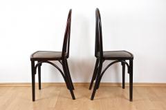  Thonet Pair Of Art Nouveau Thonet Chairs by Josef Hoffmann 1st edition CZ ca 1906 - 3372968