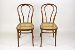  Thonet Set Of Two Art Nouveau Thonet Bentwood Chairs Vienesse Mesh AT ca 1895 - 4401850