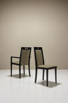  Thonet Set of 6 Thonet Dining Chairs in Wood and Fabric Austria 1980s - 3642947