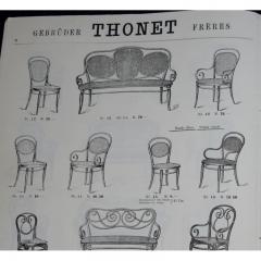  Thonet Set of 8 Early Mid Century Dining Chairs by Thonet - 2722045