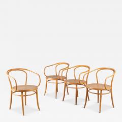  Thonet Thonet B9 Beech Bentwood and Caning Dining Chairs Set of 4 - 3572158