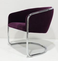  Thonet Thonet Barrel Back Club Chair in Mohair - 3349858
