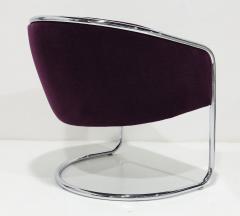  Thonet Thonet Barrel Back Club Chair in Mohair - 3349859