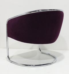  Thonet Thonet Barrel Back Club Chair in Mohair - 3349860