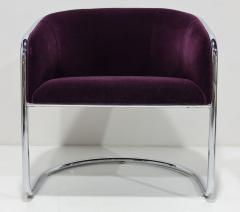  Thonet Thonet Barrel Back Club Chair in Mohair - 3349862