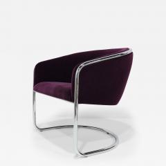  Thonet Thonet Barrel Back Club Chair in Mohair - 3350263