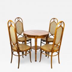  Thonet Thonet Bentwood Chairs With Table Art Nouveau Seating Set Austria circa 1915 - 3527994