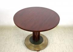  Thonet Thonet Bentwood Coffee Table with Hammered Brass Base Austria circa 1915 - 3443656