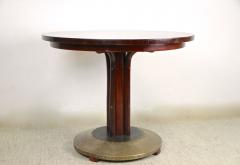  Thonet Thonet Bentwood Coffee Table with Hammered Brass Base Austria circa 1915 - 3443659