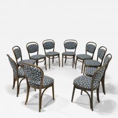  Thonet Thonet Dining Chairs Set of Ten Perennials Performance Fabric 1980s - 3341218
