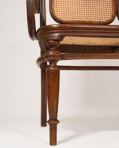  Thonet Thonet Late 19th Century Bentwood Bench with Cane Webbing - 4357305