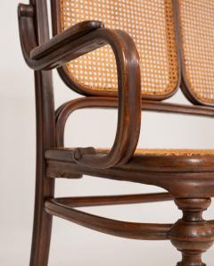  Thonet Thonet Late 19th Century Bentwood Bench with Cane Webbing - 4357307