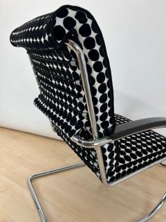  Thonet Thonet Lounge Chair KS 46 Chromed Steeltube Velvet Lacquer Germany 1932 - 4229479