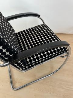  Thonet Thonet Lounge Chair KS 46 Chromed Steeltube Velvet Lacquer Germany 1932 - 4229480