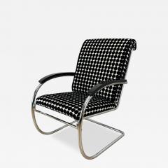  Thonet Thonet Lounge Chair KS 46 Chromed Steeltube Velvet Lacquer Germany 1932 - 4230020