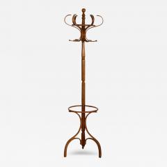  Thonet Vintage Bentwood Thonet Style Coat Hat Rack Hall Tree - 4023029