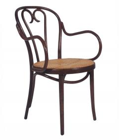  Thonet Vintage Set of Eight Bentwood and Cane Seat Armchair Dining Chairs by Thonet - 1761723