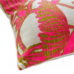  Threads Soft Goods 1970s Linen Print Pillow 11x17 USA 270c - 3989497