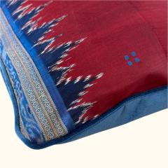  Threads Soft Goods Silk Ikat Sari Pillow 16 x 24 India 162e - 4323131