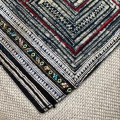  Threads Soft Goods Vintage Hmong Batik Embroidered Pillow 16x24 China 466a - 4338348