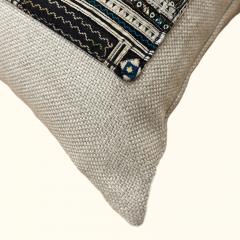  Threads Soft Goods Vintage Hmong Batik Embroidered Pillow 16x24 China 466a - 4338349