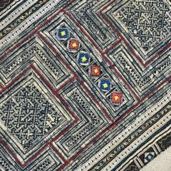  Threads Soft Goods Vintage Hmong Batik Embroidered Pillow 16x24 China 466b - 4338344