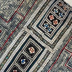  Threads Soft Goods Vintage Hmong Batik Embroidered Pillow 16x24 China 466b - 4338345