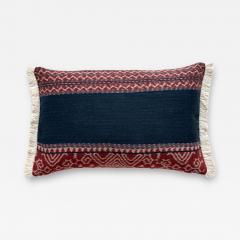  Threads Soft Goods Vintage Ikat Pillow 13 x 20 Indonesia 171f - 4325941