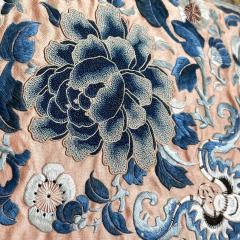  Threads Soft Goods Vintage Silk Embroidery on Silk Pillow 16 x 24 China 134a - 3988319