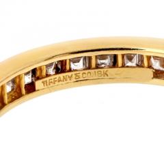  Tiffany Co 18K YELLOW GOLD 3 00CTTW ASSCHER CUT DIAMOND ETERNITY ETERNITY BAND - 3234673