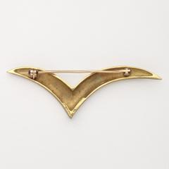  Tiffany Co 18kt Gold Large Seagull Brooch - 4508939