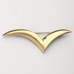 Tiffany Co 18kt Gold Large Seagull Brooch - 4509338
