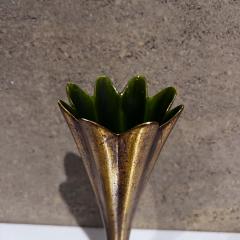  Tiffany Co 1960s Anthony Gold Leaf Vase Freeman McFarlin Pottery El Monte California - 3598809